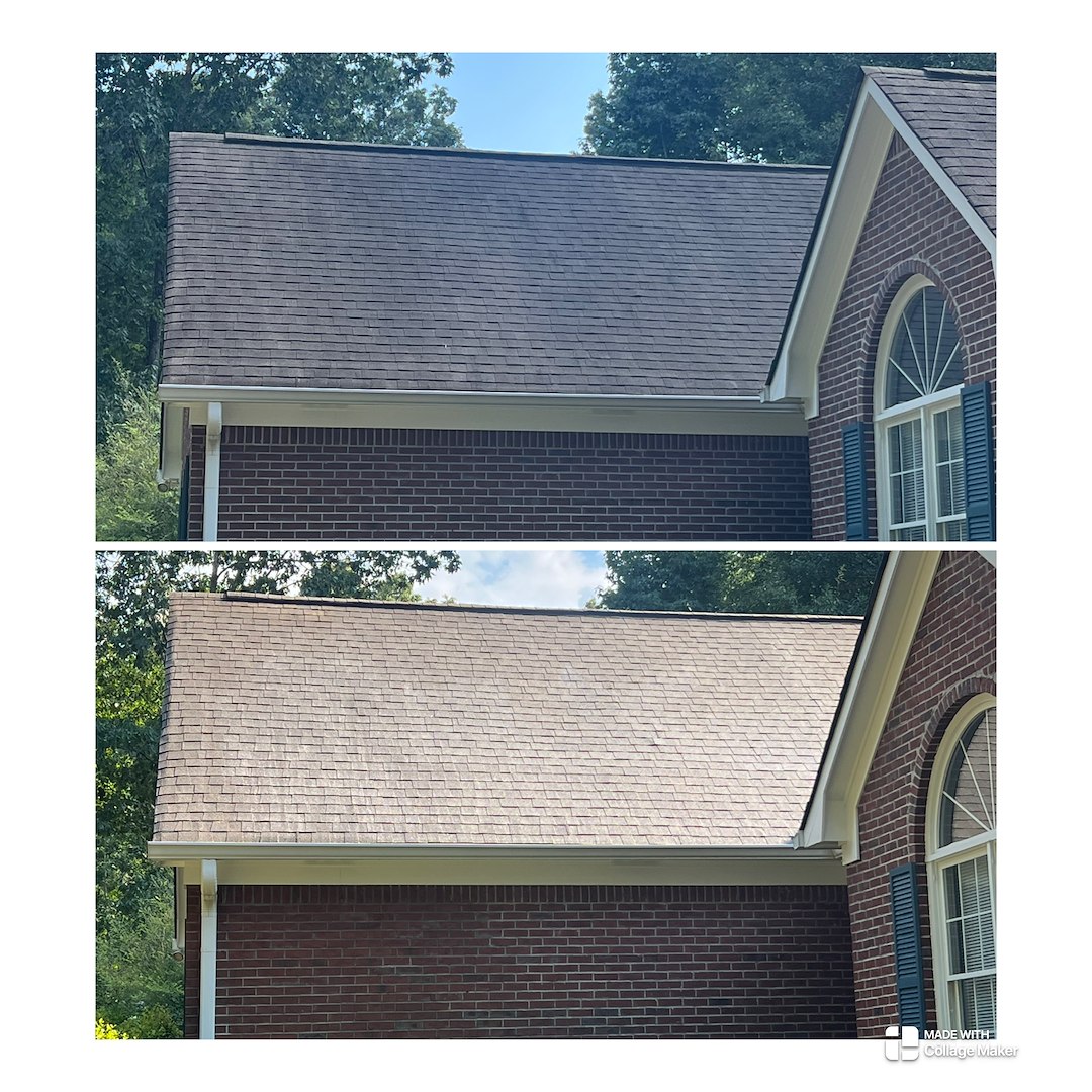 Roof wash in Fayetteville,Ga