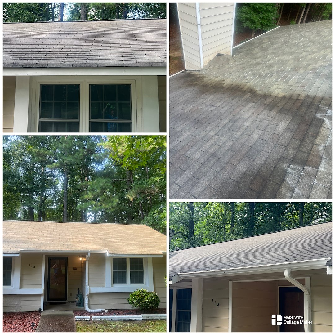 Roof wash in Peachtree city,GA