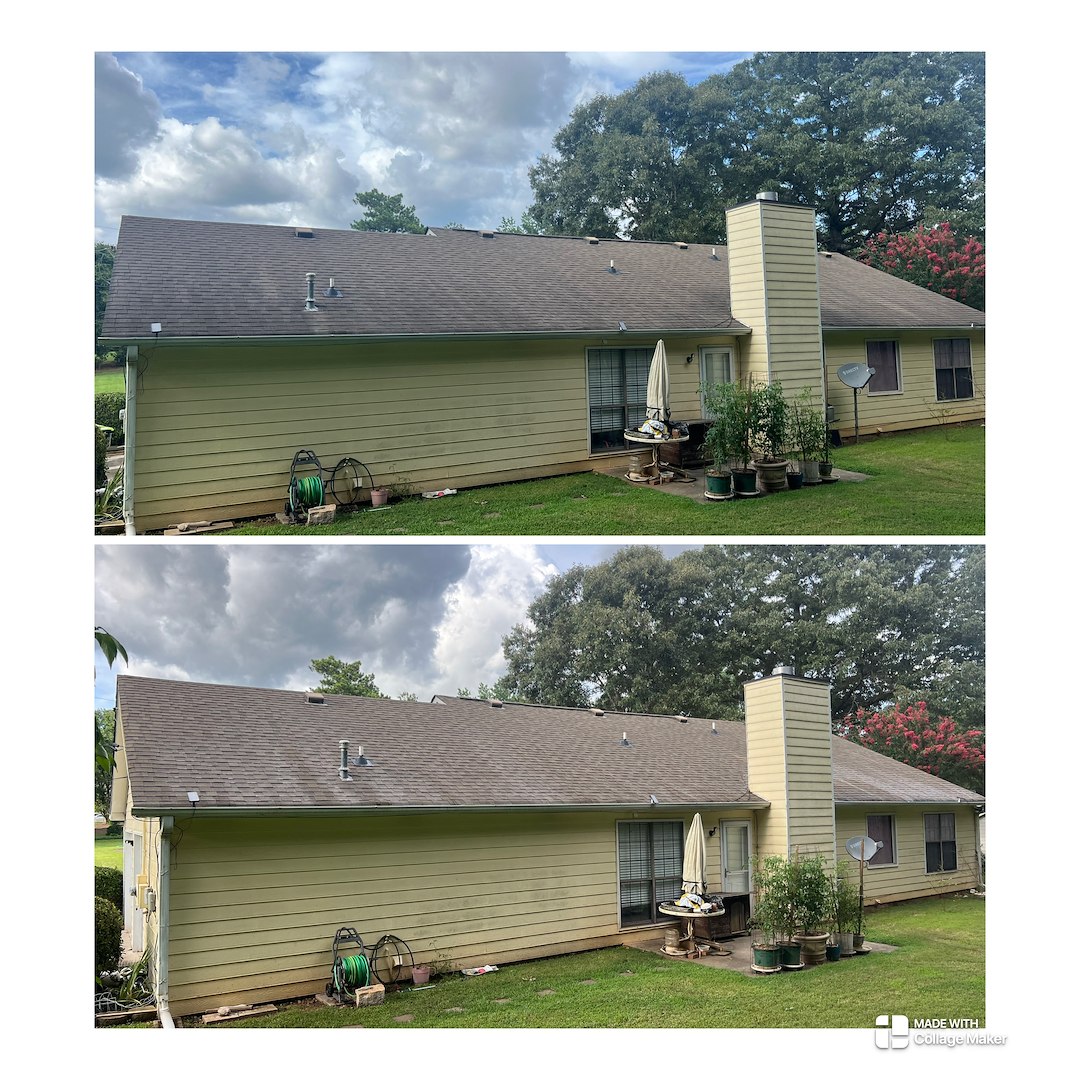 Roof wash in Stockbridge,GA